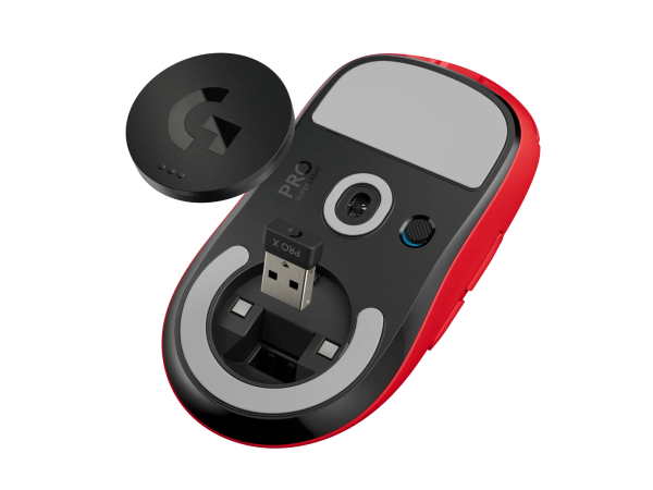 Logitech PRO X SUPERLIGHT Wireless Gaming Mouse Red
