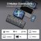 Keyboard: AULA F87 PRO V2 Tri-Mode RGB Mechanical Keyboard Black/Gradient Grey (Gray Wood Switch V4)