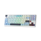 Keyboard: AULA F87 PRO V2 Tri-Mode RGB Mechanical Keyboard White Light Blue/White/Dark Purple (Star Vector Switch)
