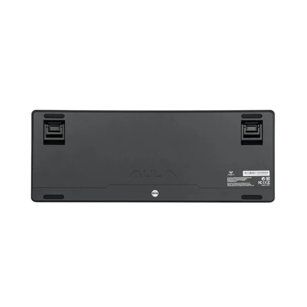 Keyboard: AULA F87 PRO V2 Tri-Mode RGB Mechanical Keyboard Black/Gradient Grey (Gray Wood Switch V4)