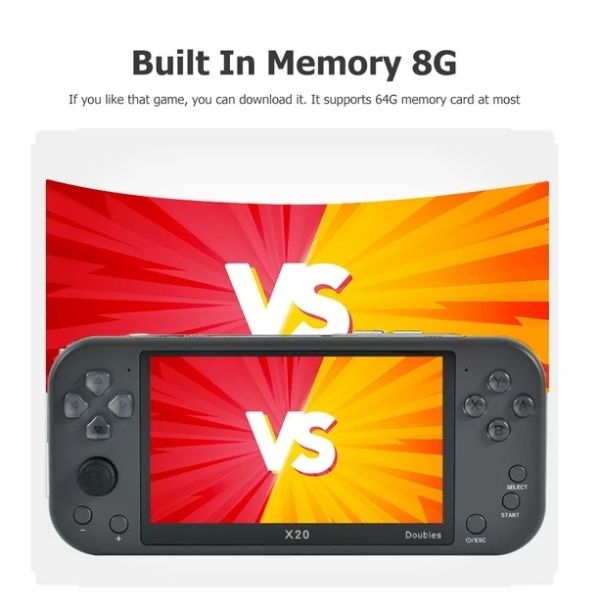 Gaming Console 5.1inc Color X20