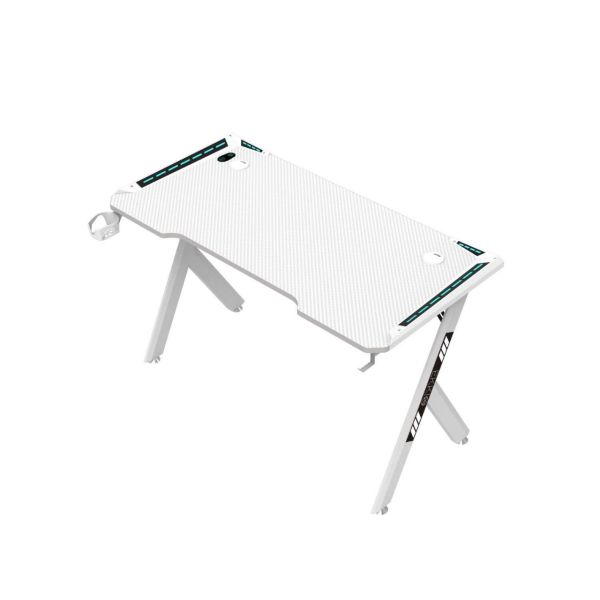 Gaming Desk White rgb