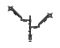 Monitor Mount: Gembird MA-DA2P-02 Adjustable desk 2-display Mounting Arm 17"-32" Black