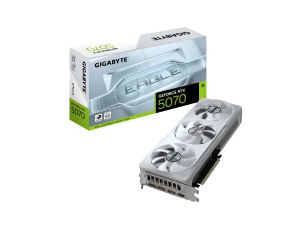 Video card: Gigabyte GeForce RTX5070 EAGLE OC ICE SFF 12GB 192-Bit GDDR7 - GV-N5070EAGLEOC ICE-12GD