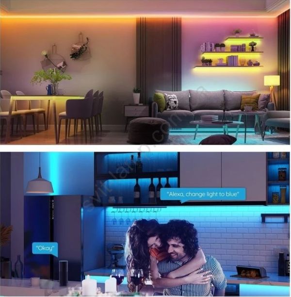 Govee LED Strip 5-m Alexa Smart RGB WiFi LED Strip (SKU updated, no changes of products and package)