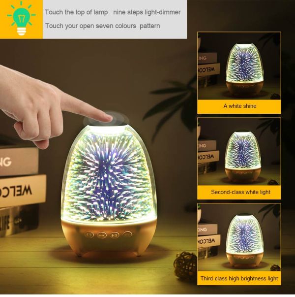 POWKIDDY Bluetooth Speaker LED Colorful Atmosphere