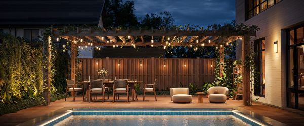 Govee H7025 Outdoor Clear Bulb String Lights, 15м, RGBIC/Warm White, WI-FI/Bluetooth, чорний