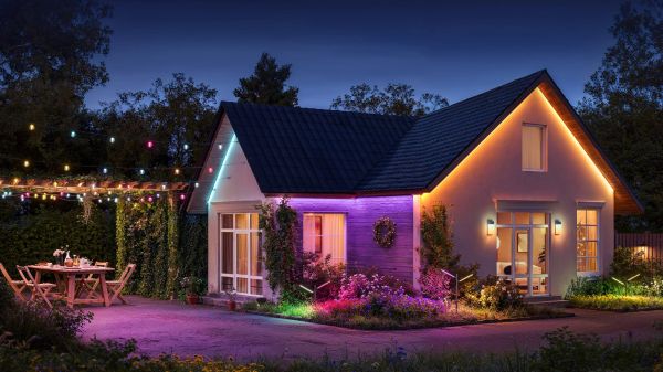 Govee H7025 Outdoor Clear Bulb String Lights, 15м, RGBIC/Warm White, WI-FI/Bluetooth, чорний