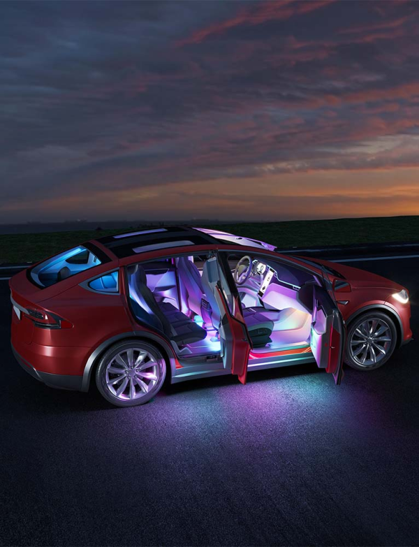 Govee RGBIC Interior Car Lights (30 Scene Mode + 4 Music Mode)--Without Remote Control