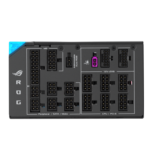 ASUS THOR Titanium III (1600W), >90%, 80+Titanium, 135мм, 1xMB 24pin(20+4), 2xCPU 8pin(4+4), 4xMolex, 8xSATA, 4xPCIe 8pin(6+2), ROG THOR 1600W Titanium III 90YE00V1-B0NA00
