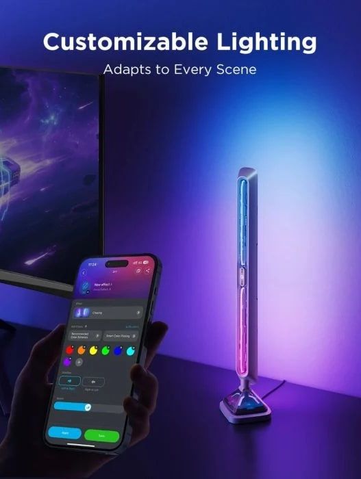Govee H6048 Govee Gaming Light Bars Pro, RGBIC, WI-FI/Bluetooth, чорний