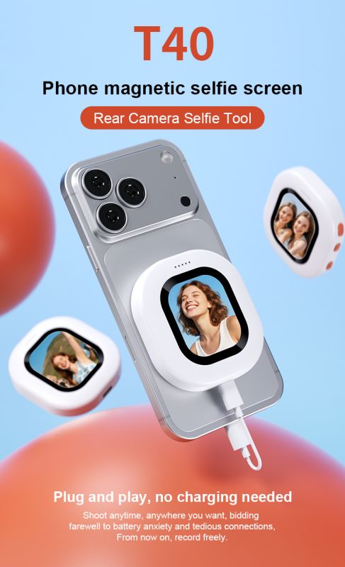 T40 Mobile Phone Selfie Monitor