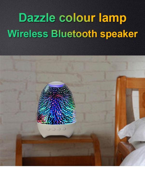 POWKIDDY Bluetooth Speaker LED Colorful Atmosphere