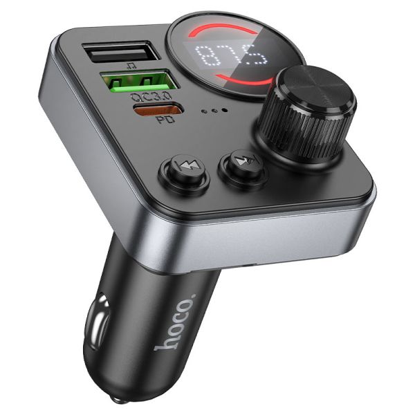 Hoco E86 Alegria 48W dual port PD30W+QC3.0 car BT FM transmitter