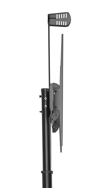 TV stand: Gembird TVS-100T-02 Height adjustable TV floor stand with caster wheels 60" - 100"