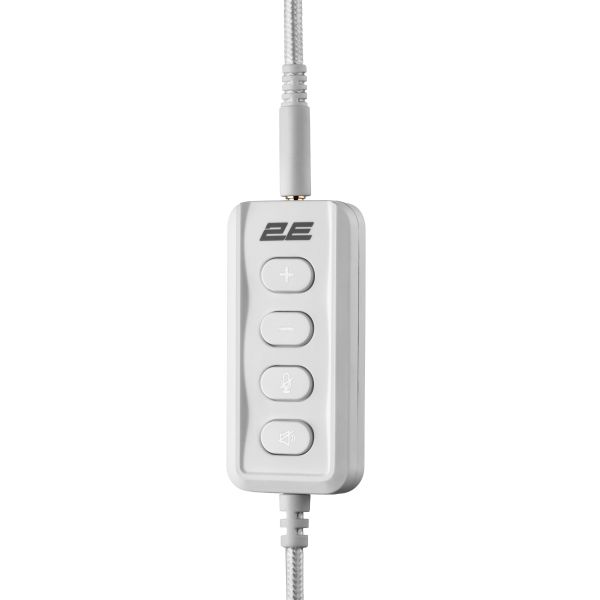 2E GAMING Headset HG355, 7.1, mini-jack/dual 3.5мм/USB-A, 1.5/1.5/0.2m, white