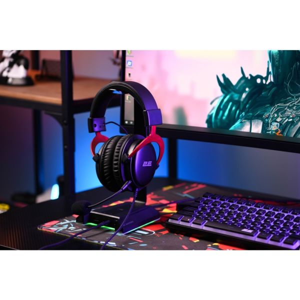 2E GAMING Headset HG355, 7.1, mini-jack/dual 3.5мм/USB-A, 1.5/1.5/0.2m, black