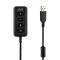 2E GAMING Headset HG355, 7.1, mini-jack/dual 3.5мм/USB-A, 1.5/1.5/0.2m, black