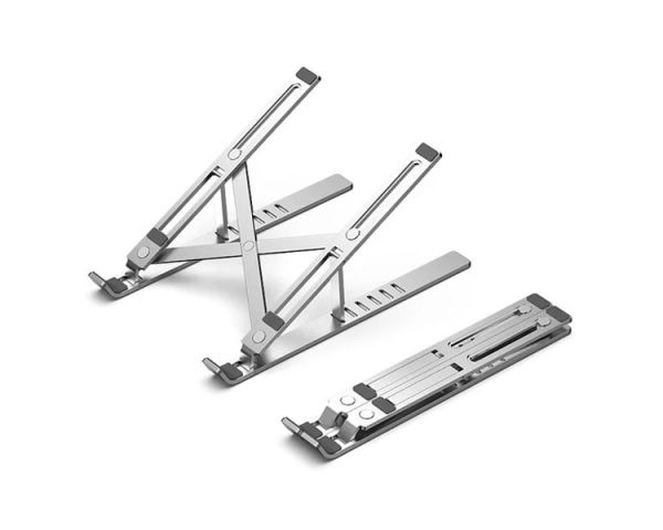 Laptop Stand: Vention KDMI0 Foldable Laptop Stand 17" Silver Aluminum