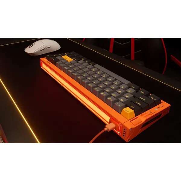 keyboard MCHOSE Ace 68 Hall Effect, Mount Tai Magnetic, 16K, USB-A, RGB, Galaxy Orange