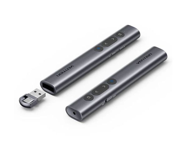 Presenter: Vention KQIH0 2.4G Wireless PowerPoint Presenter 100m Range Gray