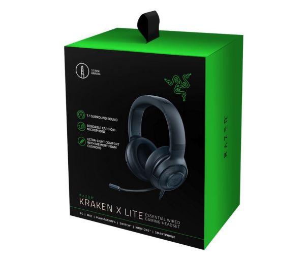 Razer Gaming Headset Kraken X Lite 3.5mm Black