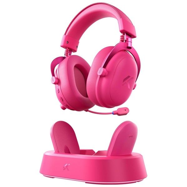 Headset MCHOSE V9Turbo, USB-A/WL/BT, Berry Red