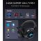 Headset MCHOSE X9, USB-A/WL/BT, black