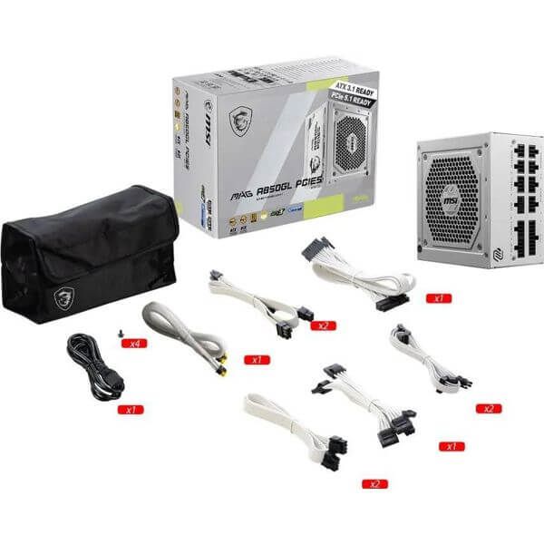 MSI PSU MAG A850GL PCIE5 WHITE