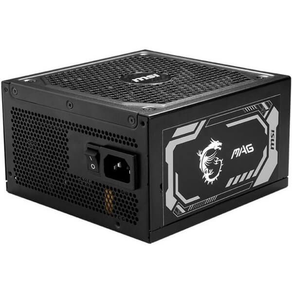 MSI PSU MAG A1000GL PCIE5 90%, 80 PLUS Gold, 135mm, 1xMB 24pin, 2xCPU(4+4 pin), 4xMolex, 12xSATA, 4xPCIe 8pin(6+2), 1xPCIe GEN5 16pin, Fully Modular