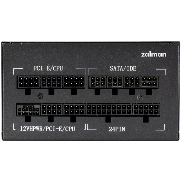 Zalman Power supply Teramax 2 (750W) >90%, 80+ Gold, 120mm, 1xMB 18pin+10pin, 2xCPU 8pin(4+4), 3xMolex, 8xSATA, 3xPCIe 8pin(6+2), 1х12VHPWR, Fully Modular