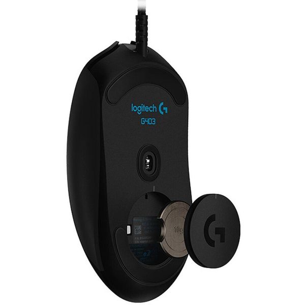 LOGITECH G403 HERO LIGHTSYNC Corded Gaming Mouse - BLACK - USB - EER2