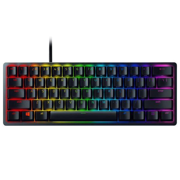 Razer Keyboard Huntsman Mini RGB 61key Purple Switch USB EN Black