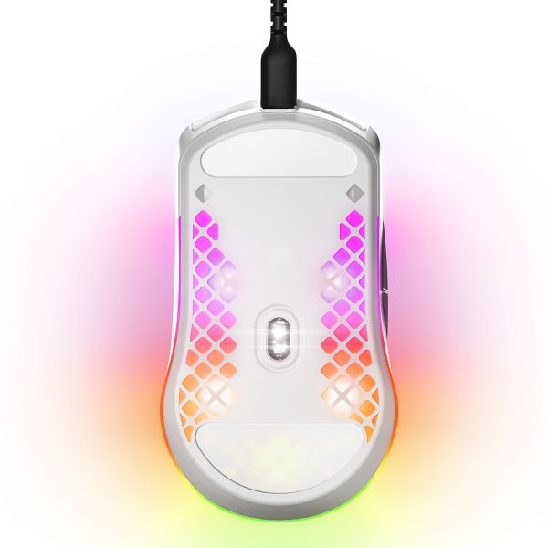 SteelSeries Mouse Aerox 3, RGB, USB-A, Snow