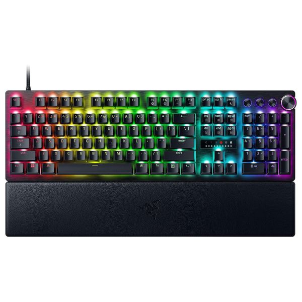 Razer Keyboard mechanical Huntsman V3 Pro 8KHz, 104key, Analog Optical Switch Gen-2, USB-A, EN, RGB, black