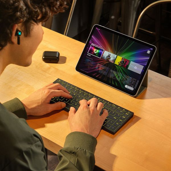 Razer Keyboard Joro Ultra Low-Profile, 86key, BT, EN, RGB, black