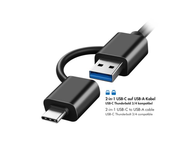 Docking station: Logilink QP0035 USB-C 3.2 Gen 1 2.5" & 3.5" SATA HDD/SSD RGB Docking station Black