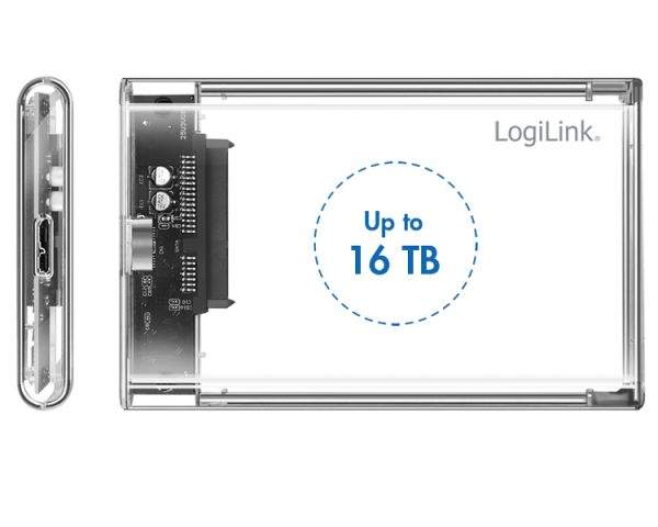 Hard drive enclosure: Logilink UA0409 External HDD enclosure 2.5" HDD/SSD USB 3.0 tool-free