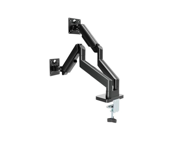 Monitor arm: Gembird MA-DA2-06 Desk mounted adjustable double monitor arm 17"-32" black