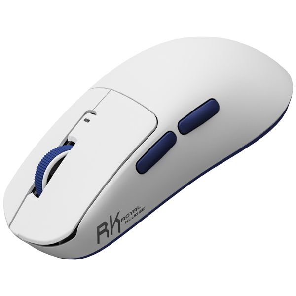 Royal Kludge RK M30 Gaming Mouse Wireless, 2.4GHz, Bluetooth, USB White Blue