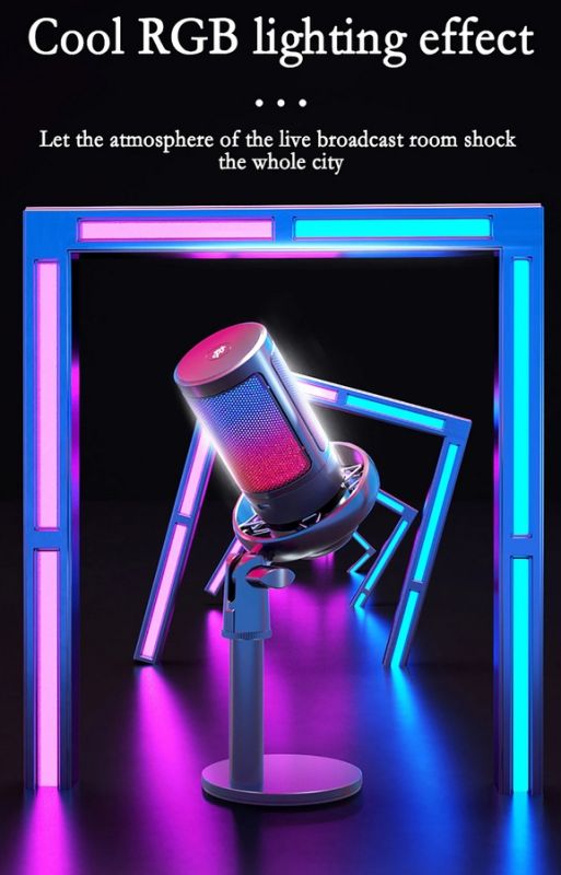 MLDZ ME6S RGB USB Microphone