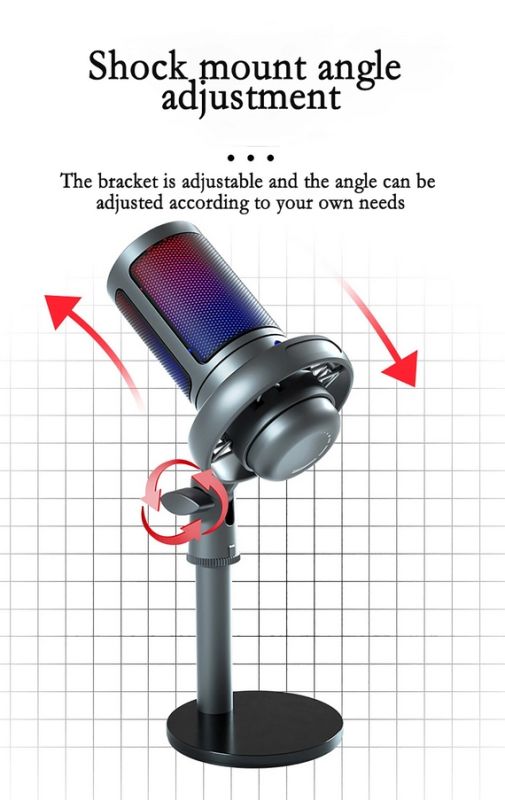 MLDZ ME6S RGB USB Microphone