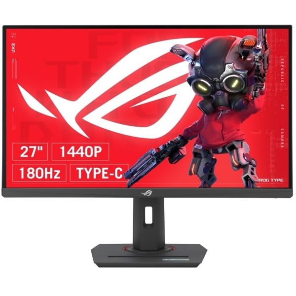 Asus Monitor 27" ROG Strix XG27ACS HDMI, DP, USB-C, IPS, 2560x1440, 180Hz, 1ms, sRGB 133%, AdaptiveSync, Pivot, HDR400