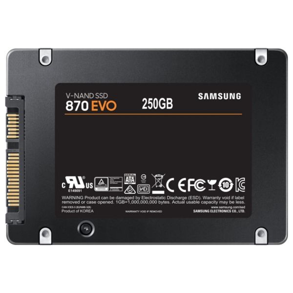 Samsung SSD 870 EVO 250GB 2.5" 150 TBW