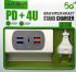 4xUSB + Type-C 3.1A High Speed Charger with Stand