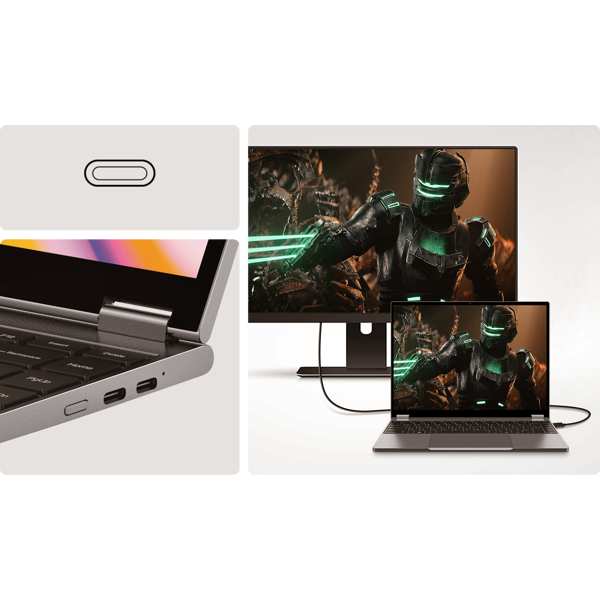 Notebook Chuwi FreeBook N150, 13.4", Intel N150, 16GB, 512GB SSD, Integrated, W11H, Grey