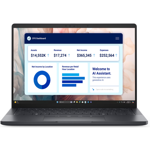 DELL Pro 13 Premium 13.3" QHD+ Touch, Intel U7-268V, 32GB, F512GB, UMA, Win11P, black