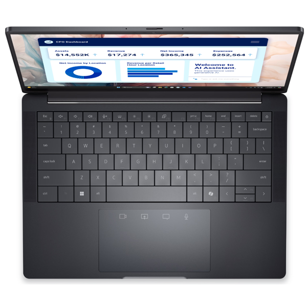 DELL Pro 13 Premium 13.3" QHD+ Touch, Intel U7-268V, 32GB, F512GB, UMA, Win11P, black