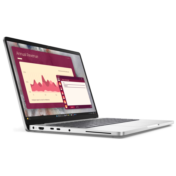 DELL Pro 14 14" FHD+ IPS AG, Intel U7-255U, 32GB, F512GB, UMA, Lin, silver