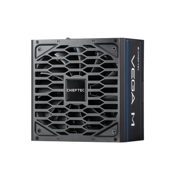 CHIEFTEC PSU Vega M (850W), >90%, 80+ Gold, 135mm FDB, 1xMB 24pin(20+4), 2xCPU 8pin(4+4), 3xMolex, 6xSATA, 4xPCIe 8pin(6+2), 1xPCIe GEN5 16pin, Fully Modular